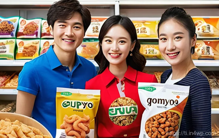 건조 식품 제조의 성공 사례와 실패 사례 - **Global K-Food Dried Snack Success:** A vibrant and diverse group of people from various cultural b...